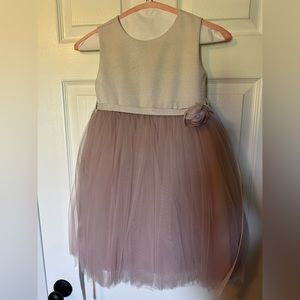 Flower girl dress. Blush tile bottom
